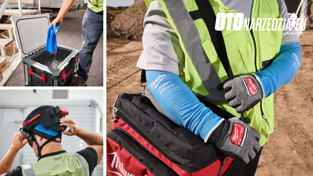 Milwaukee na upały – wentylatory, wkłady chłodzące BOLT™, ręczniki i lodówki PACKOUT™